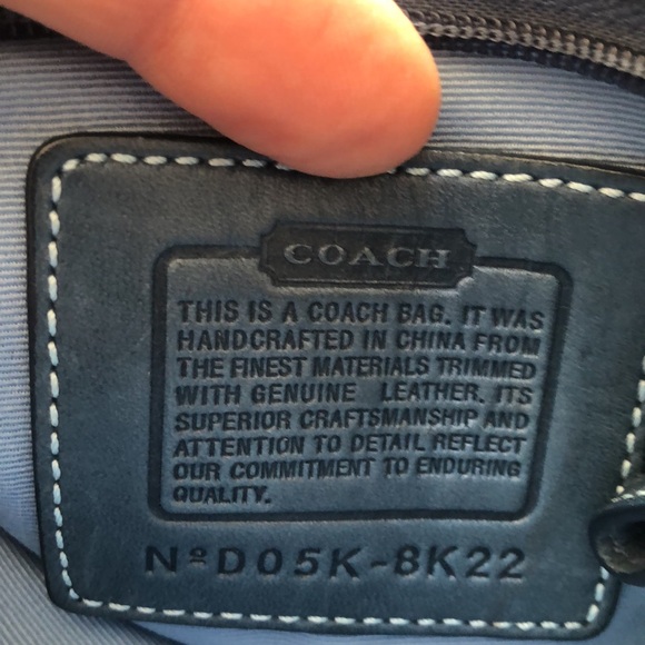 Coach| Mini Crossbody| Adjustable Classic Blue bag logos throughout the purse - Picture 10 of 17